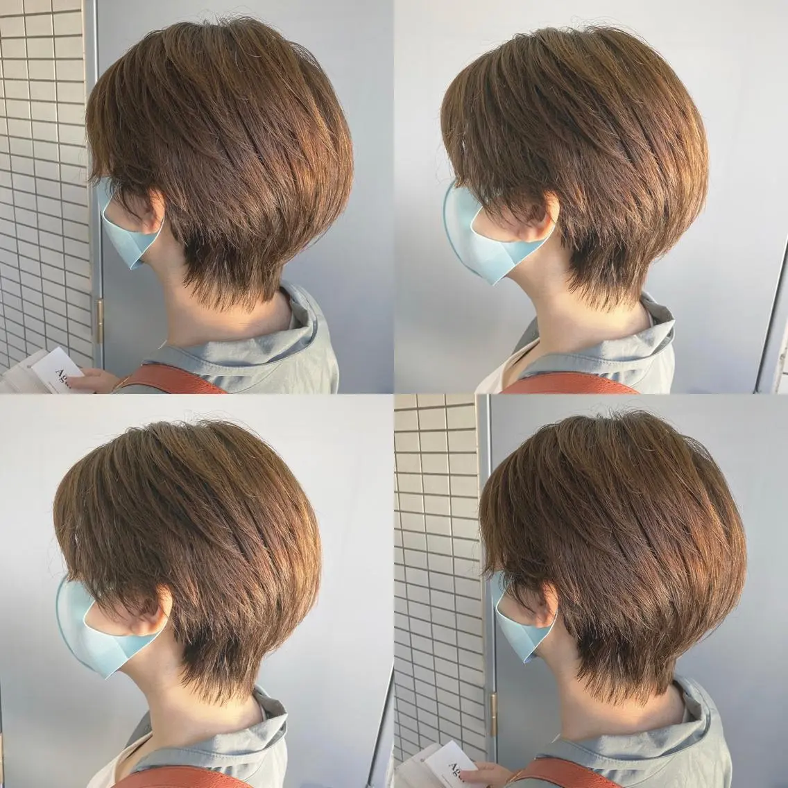 ショート カット ヘアカラー トリートメント TELA HAIR 副代表　岡田のヘアスタイル