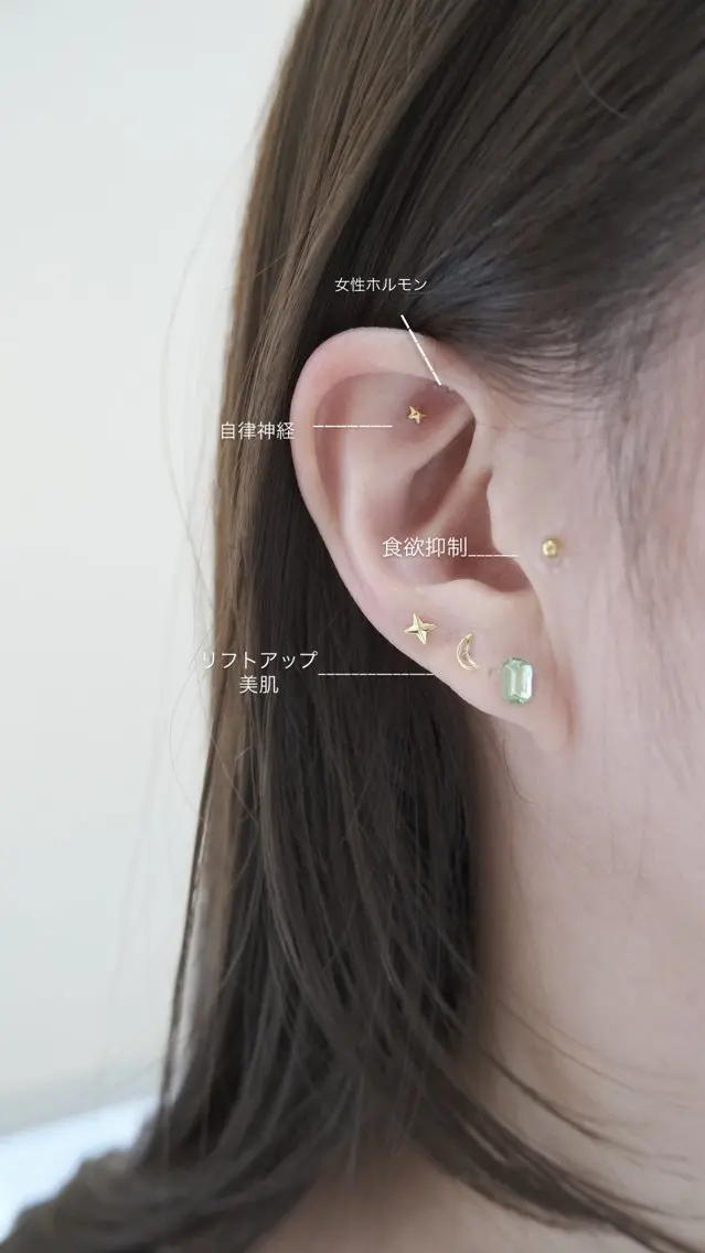 話題の耳ツボジュエリー始めました💎10個2530​〜​の写真