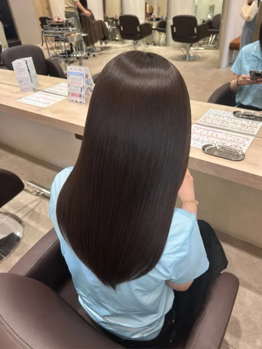 ロング ヘアカラー 艶カラー/暖色カラー /キナリ💥のヘアスタイル