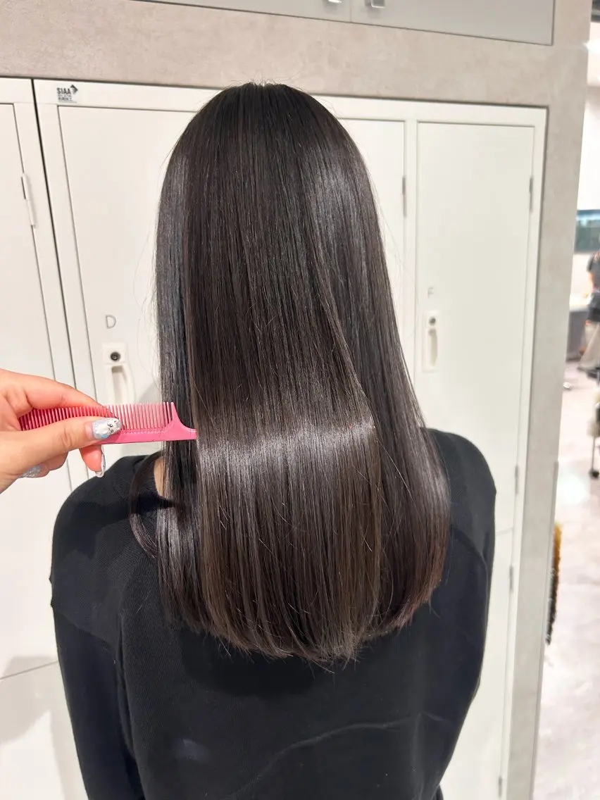 ロング 縮毛矯正 髪質改善/縮毛矯正 Manamiのヘアスタイル