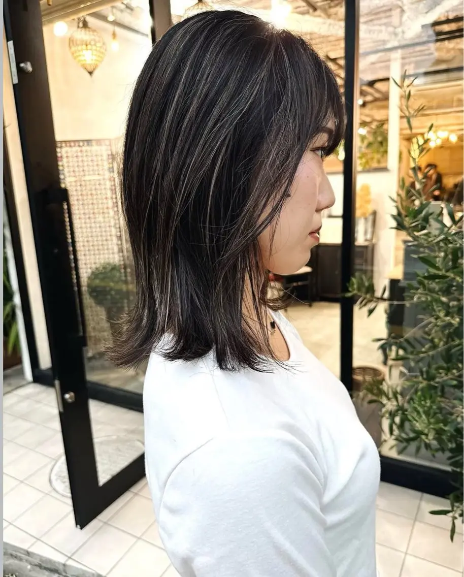 カラー ハイライトカラー 後藤 未奈のヘアスタイル