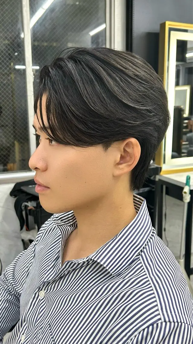 ショート パーマ メンズ カット ヘアセット メンズスタイリスト 前田雄輝のヘアスタイル