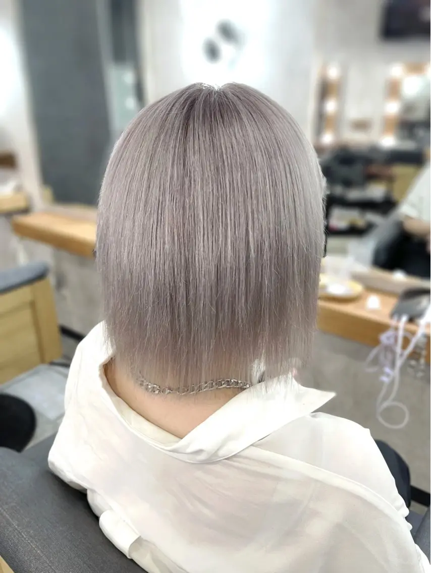 ショート カラー 🫧あ お🫧 心斎橋のヘアスタイル