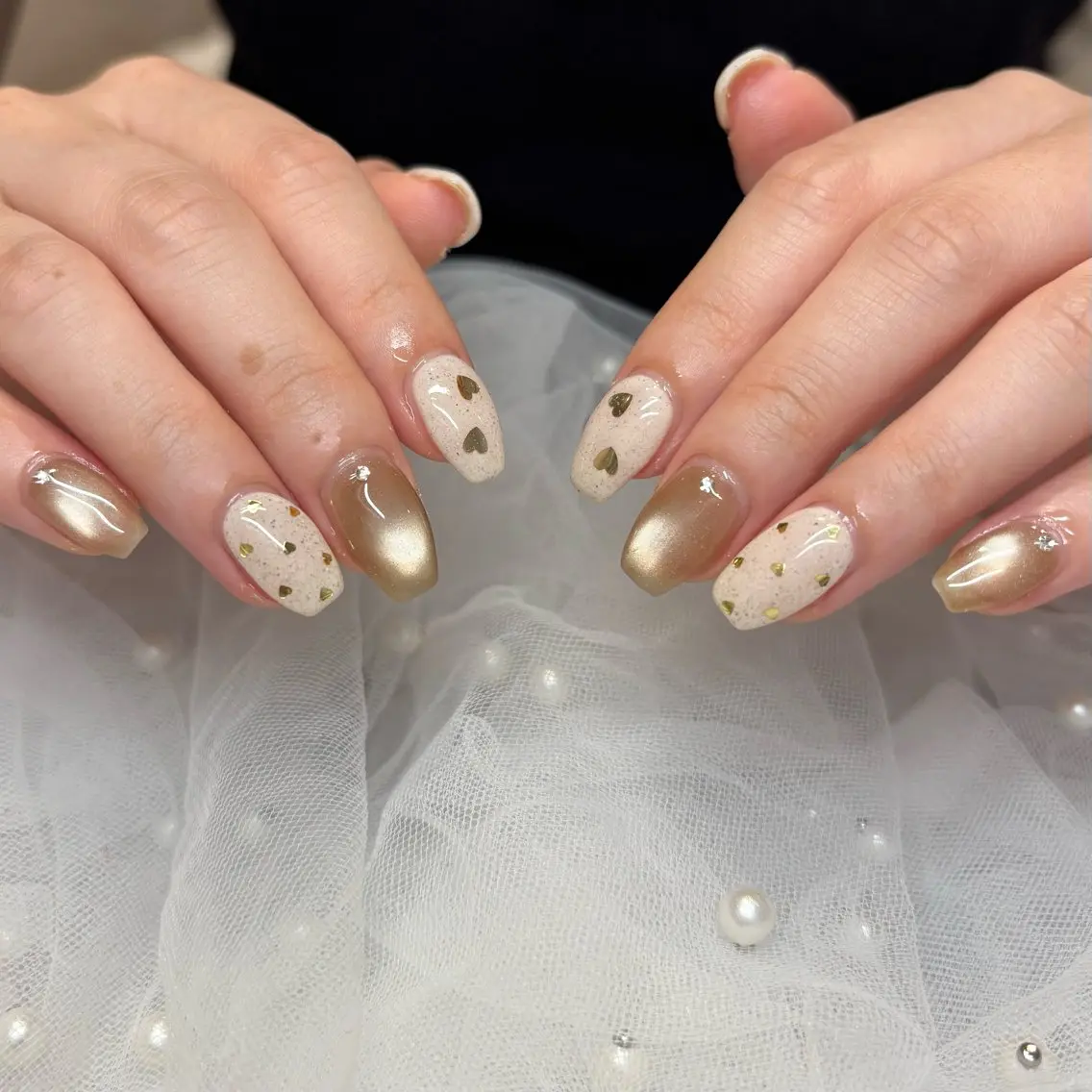 ネイル ジェルネイル ハンドネイル 荒巻 めいのネイルデザイン