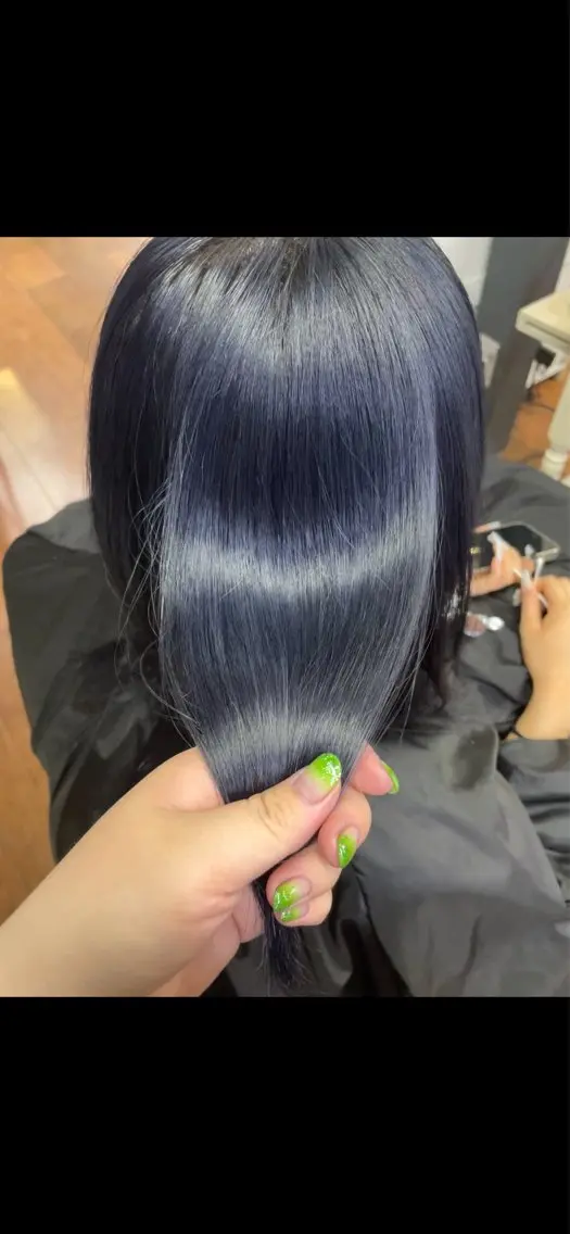 ミディアム カラー ダブルカラー トリートメント 🫧ツヤカラー🫧 上野/Rionのヘアスタイル