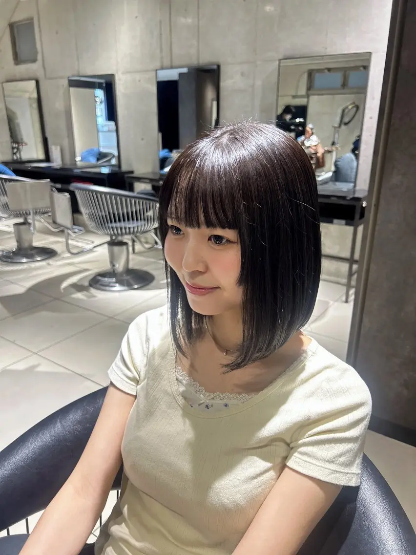 ショート カラー ボブ 髪質改善 カット ヘアカラー トリートメント 【Earth 大和店 】RENA🎀のヘアスタイル