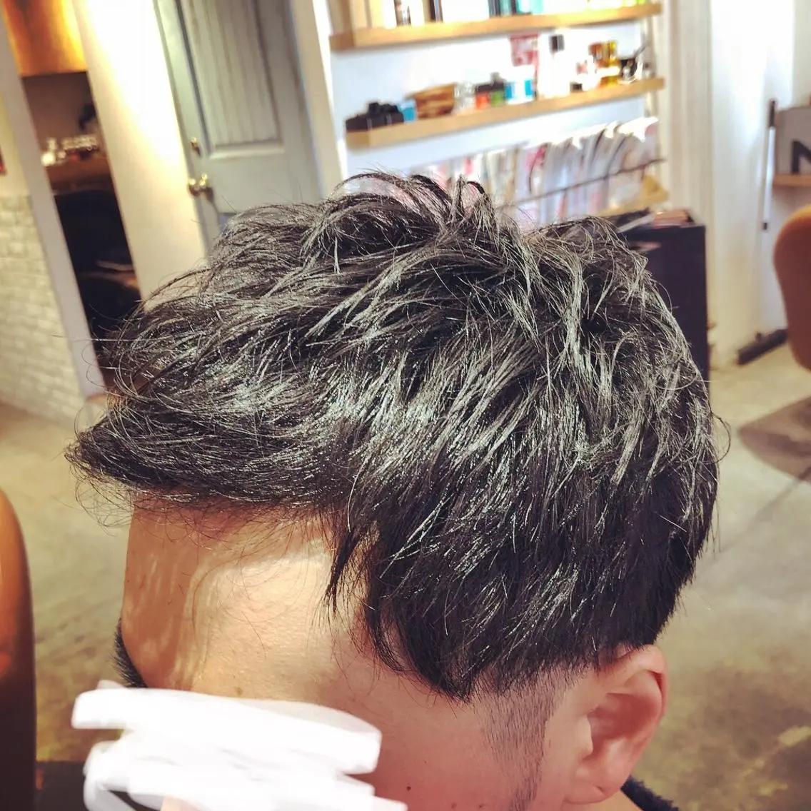 ショート メンズ アップバング ✨三澤 舜✨のヘアスタイル