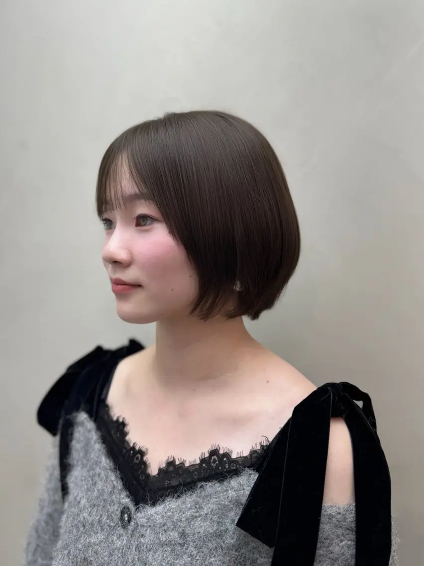 ショート カラー ボブ.透明感カラー 特化/Aika🎀のヘアスタイル