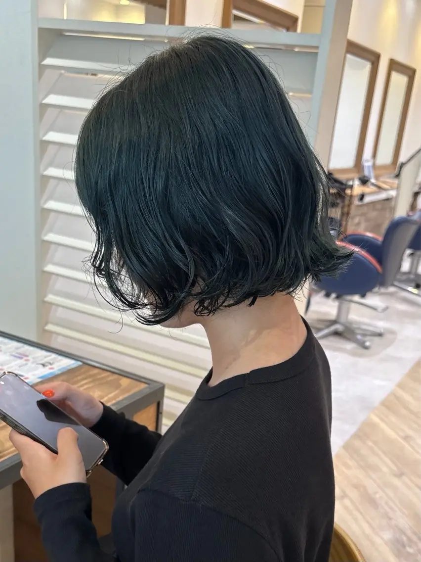 パーマ ボブ 後藤 明香里のヘアスタイル