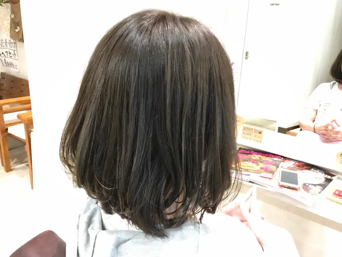 ショート カラー グレージュ ボブ メンズ指名多数!! 田島史也のヘアスタイル