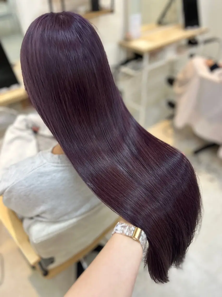 セミロング ヘアカラー 💞艶モテ髪✨ MOENA💞のヘアスタイル