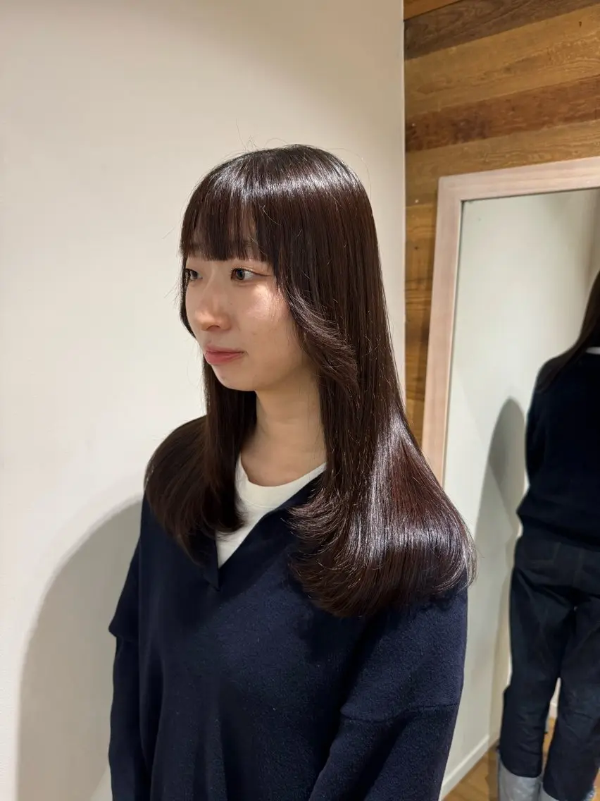 ロング 髪質改善 トリートメント 吉留 文月のヘアスタイル