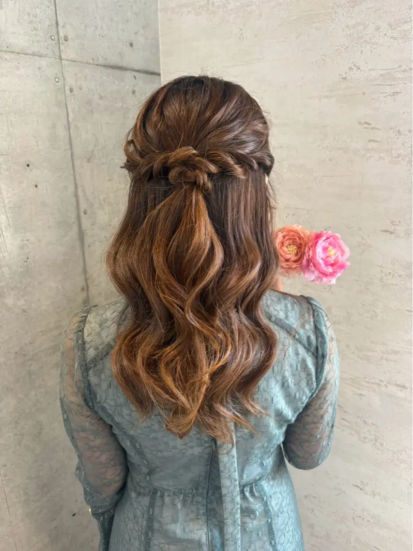 ロング ヘアアレンジ ヘアセット 美髪× ヘアセット✨Araiのヘアスタイル