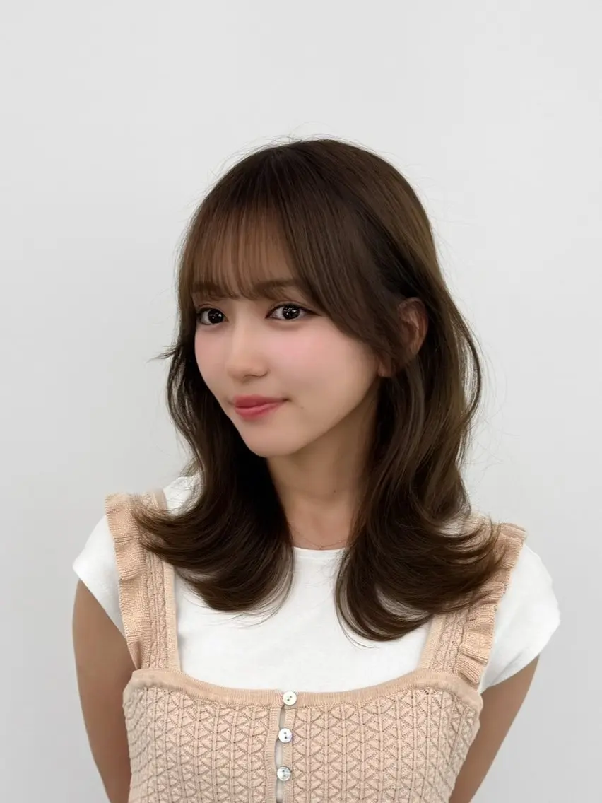 ミディアム カラー ヘアアレンジ 顔周り&ミディアム 特化/池袋/kokiのヘアスタイル