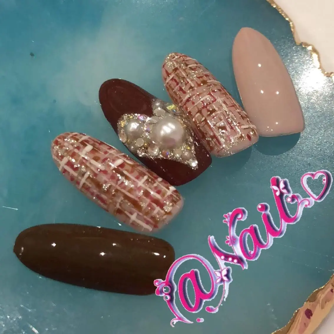 ネイル ネイルチップ 小尾 栞のネイルデザイン