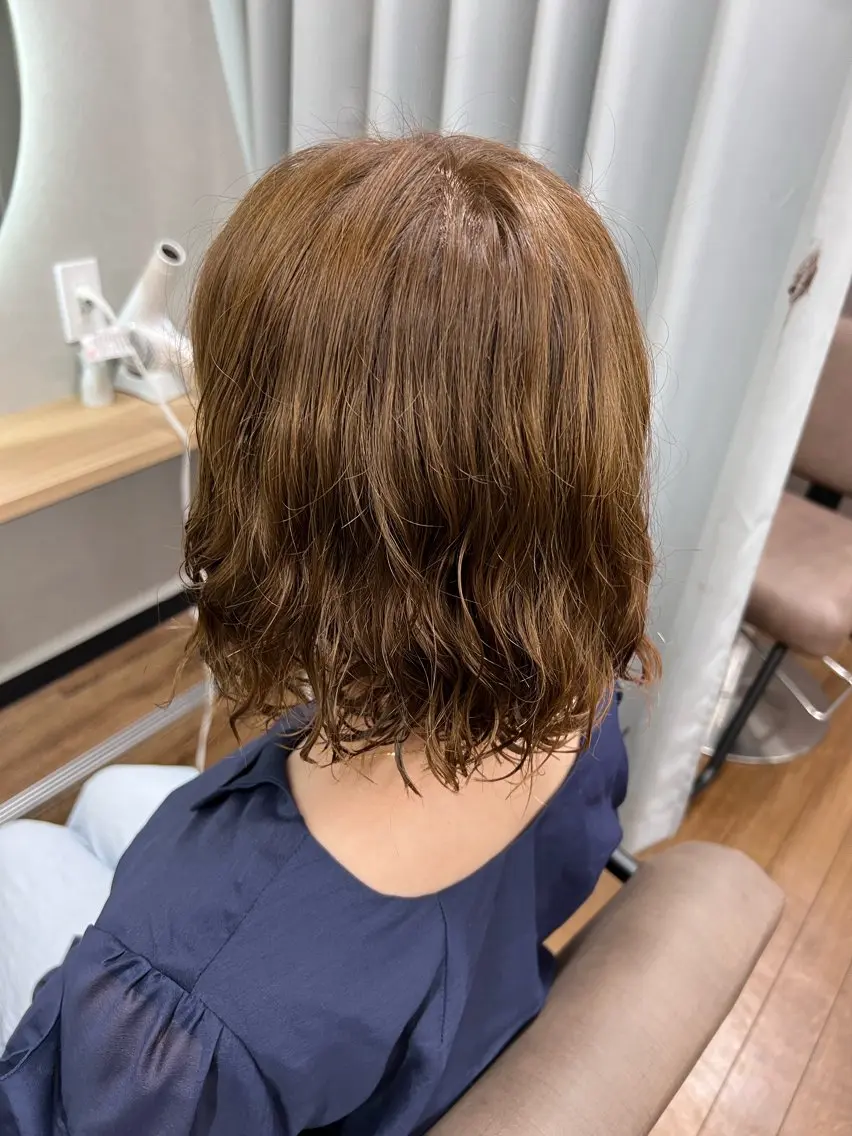 パーマ カット パーマ 岡野 綾のヘアスタイル