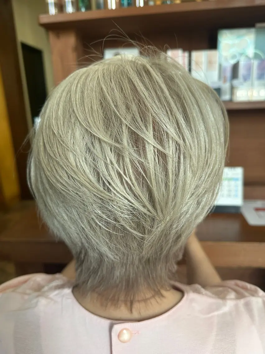 ショート カラー 新田 甲のヘアスタイル