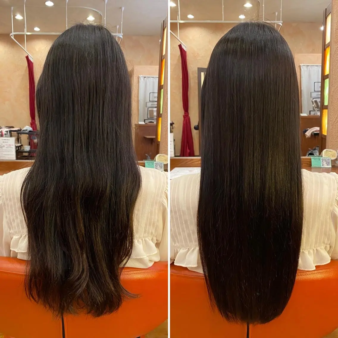 ロング 縮毛矯正 香取 里実のヘアスタイル