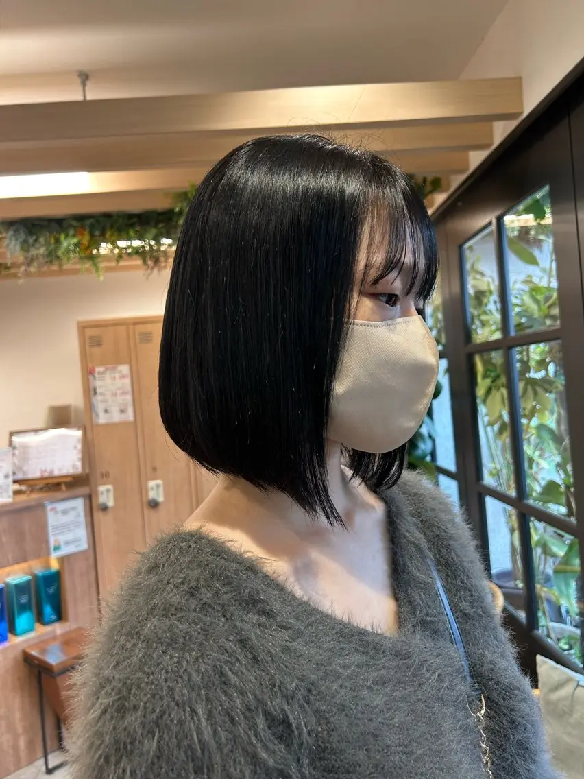 ミディアム ヘアカラー 透明感カラー レイヤー/むつきのヘアスタイル