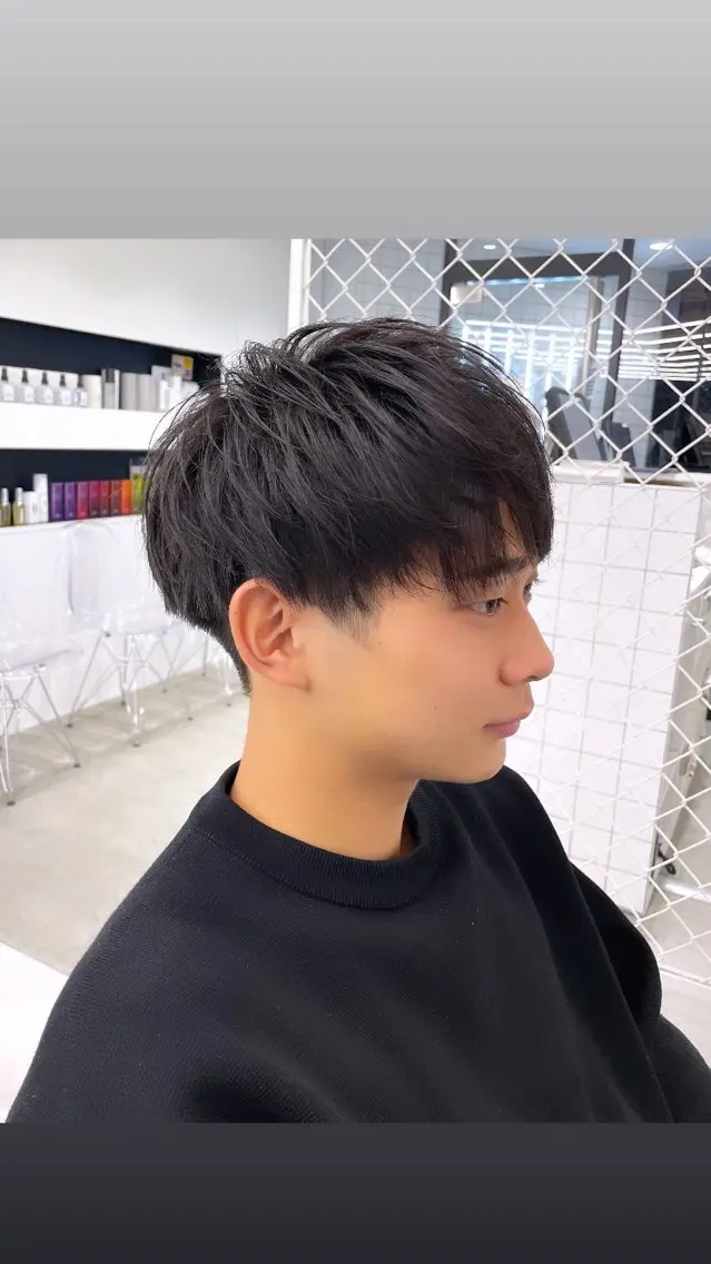 ショート メンズ マッシュ 刈り上げ けいこ🍊ニュアンス ネイル/個性派ネイルのネイルデザイン