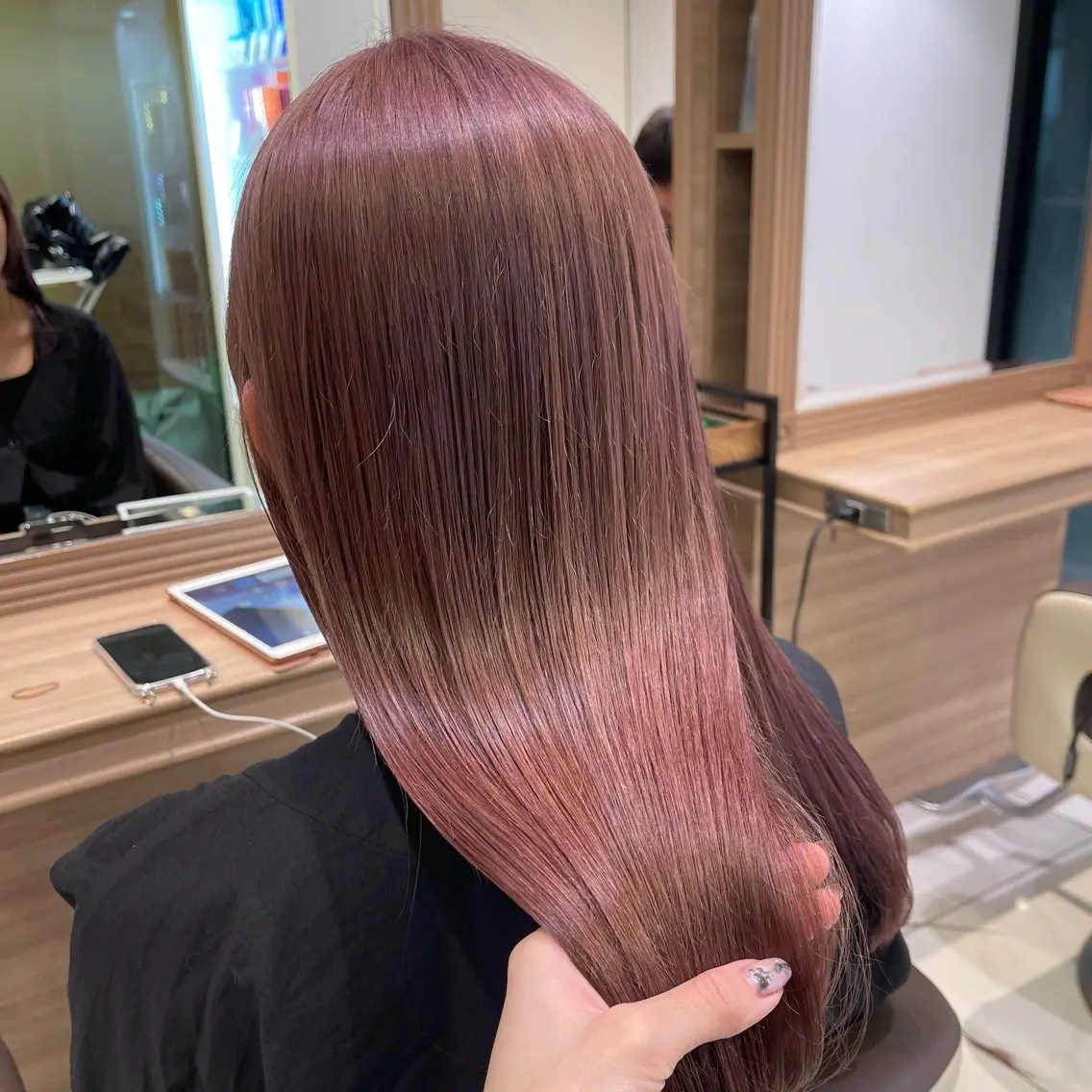 ロング カラー ヘアカラー トリートメント 艶カラー みゆう🎀のヘアスタイル