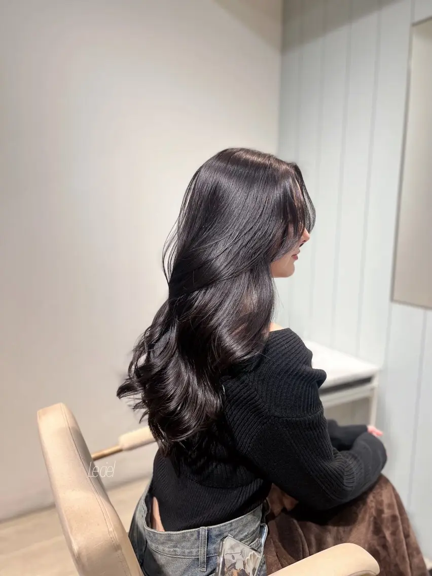 ロング カラー カット ヘアカラー トリートメント 梅田酸性縮毛矯正/ 韓国ヘア/ユナ🩰のヘアスタイル