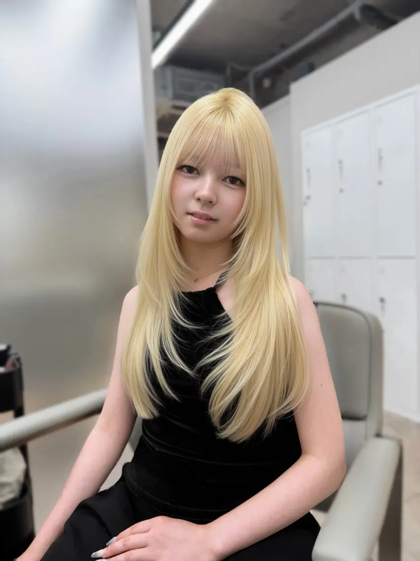 ロング 髪質改善 トリートメント トリートメント 新宿/レイヤー/透 明感カラー/馬場叶林のヘアスタイル