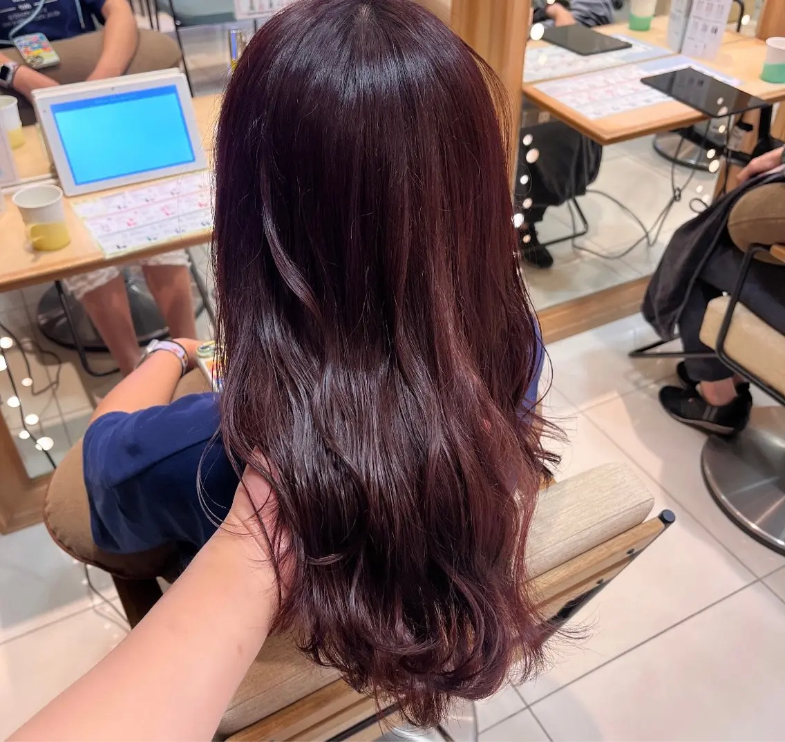 ロング カラー ヘアカラー mitsuki🎀 ブリーチ/エクステのヘアスタイル