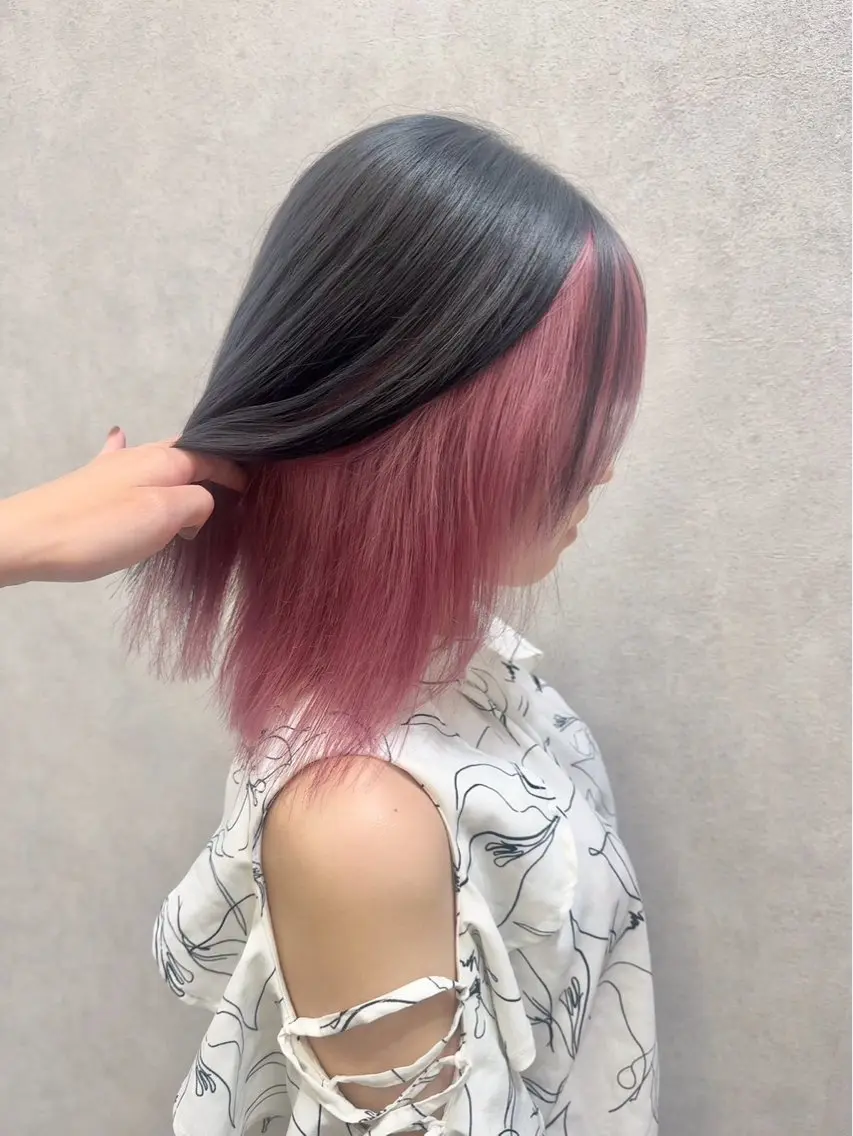 ミディアム カラー カット ヘアカラー トリートメント 🎀リオ🎀/ 推しカラーのヘアスタイル