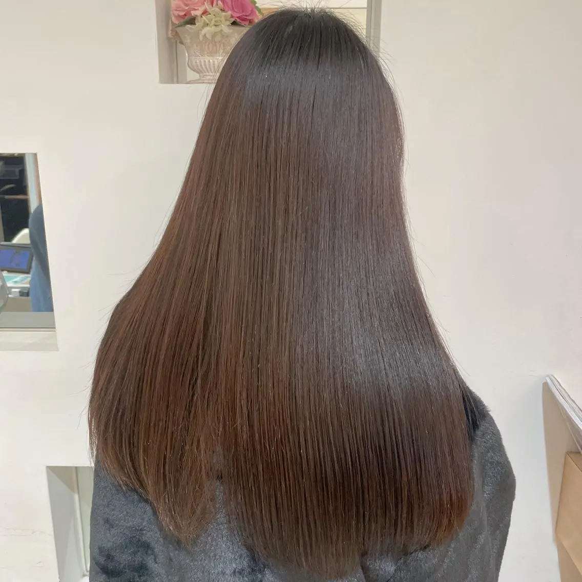 ロング パーマ 髪質改善カラー💎 オオネヨシナリのヘアスタイル