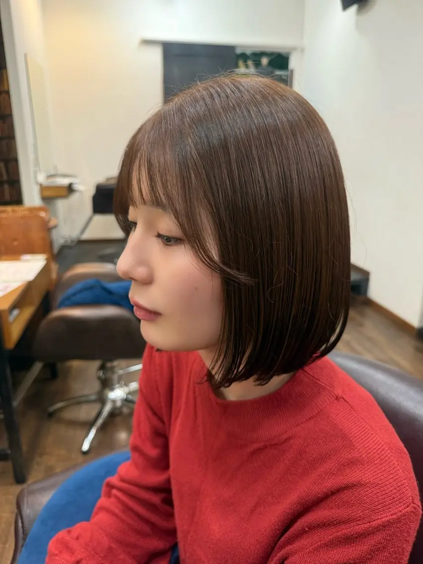 【6月限定】ワンカラー 透明感カラー🫧 クイックトリートメント付き✨️の写真
