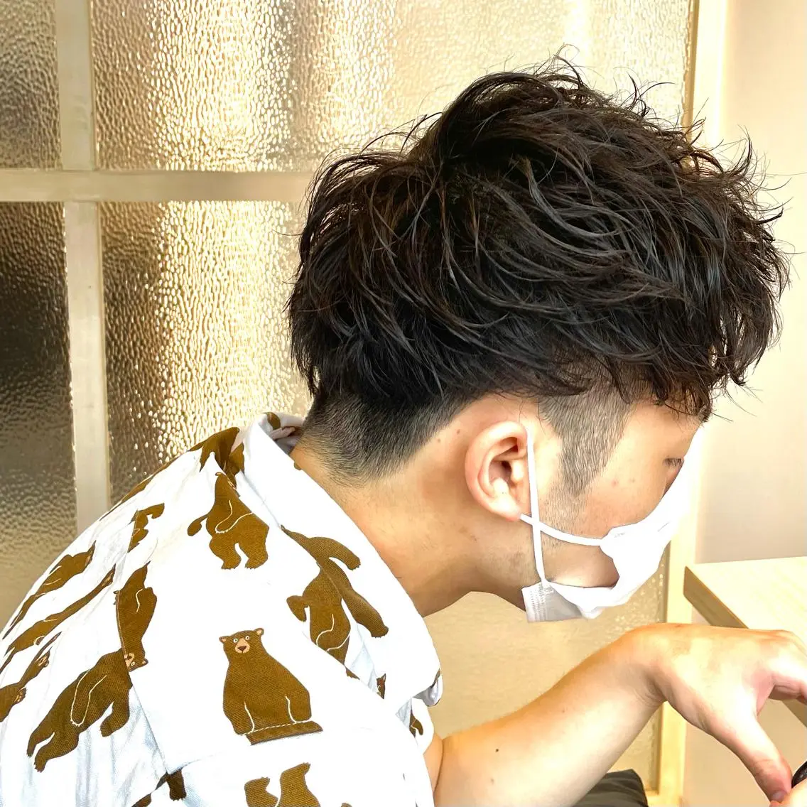 ショート パーマ メンズ メンズパーマ モデルさん募集中IT byALBUM八王子のヘアスタイル