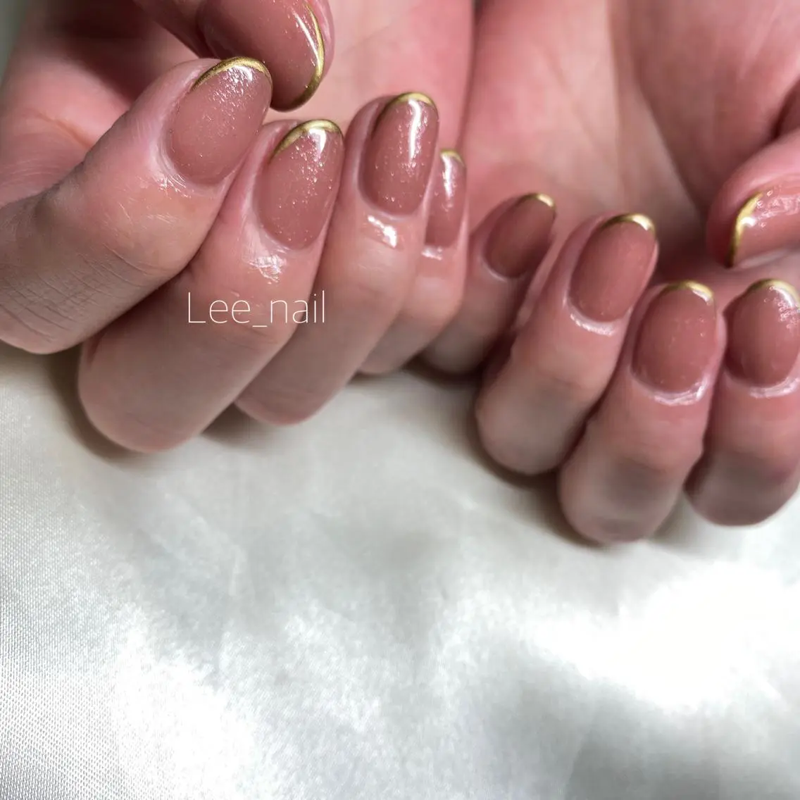 ネイル フレンチネイル ショートネイル ハンドネイル Lee_ nailのネイルデザイン