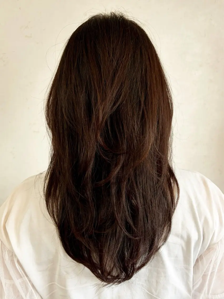 レイヤーカットの写真