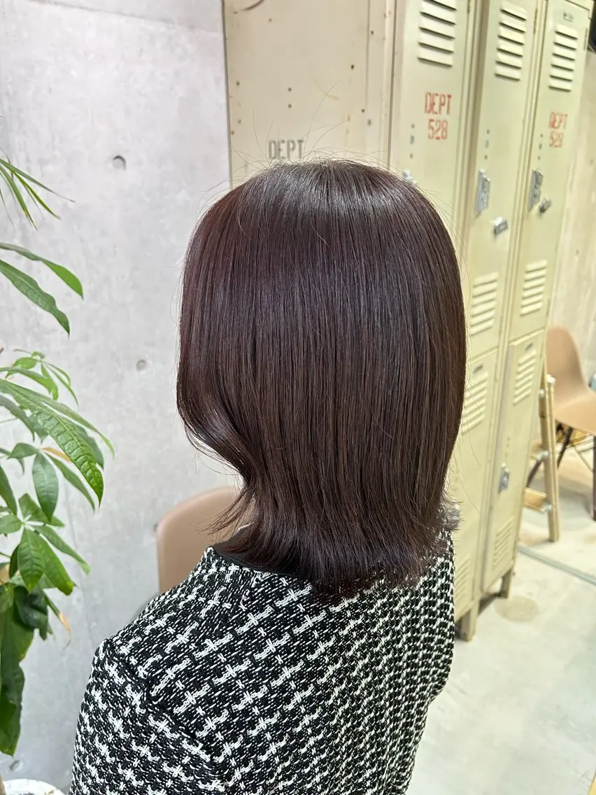 ミディアム カラー 櫻井 なんなのヘアスタイル