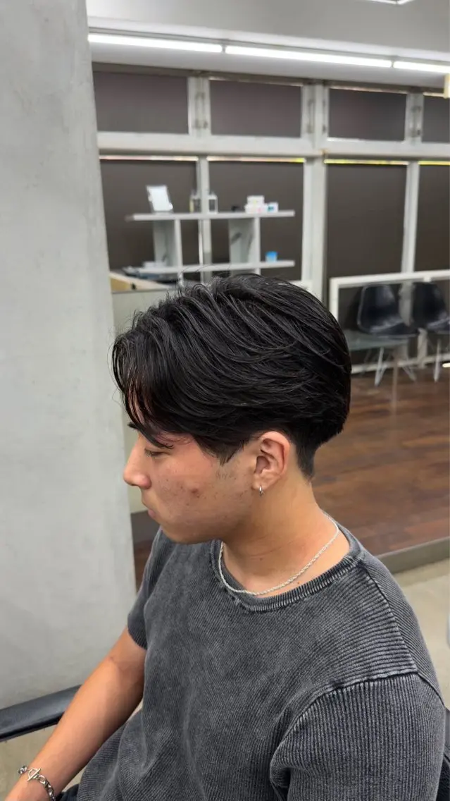 パーマ メンズ カット 石丸 翼のヘアスタイル