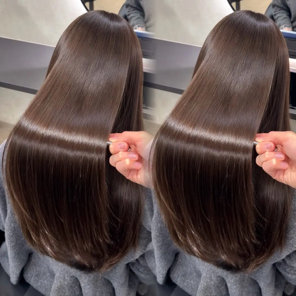 ロング カラー ヘアアレンジ カット ヘアカラー 新宿 /髪質改善/ レイヤー/ヒュウガのヘアスタイル