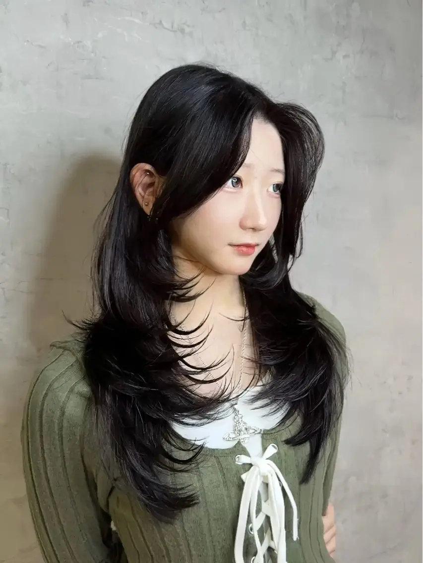 ロング トレンド韓国レイヤー 🇰🇷のんのヘアスタイル