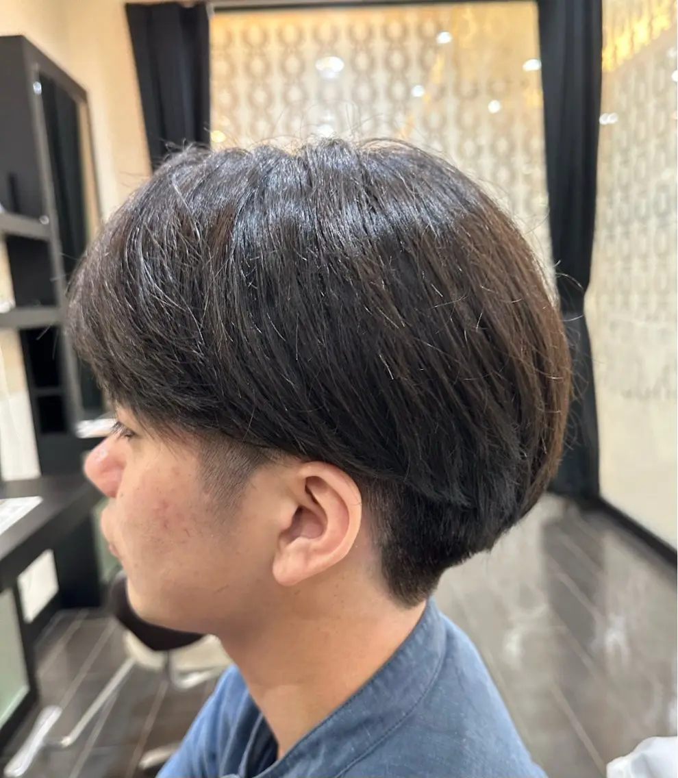 メンズ ナチュラルヘア 神田一瑳のヘアスタイル