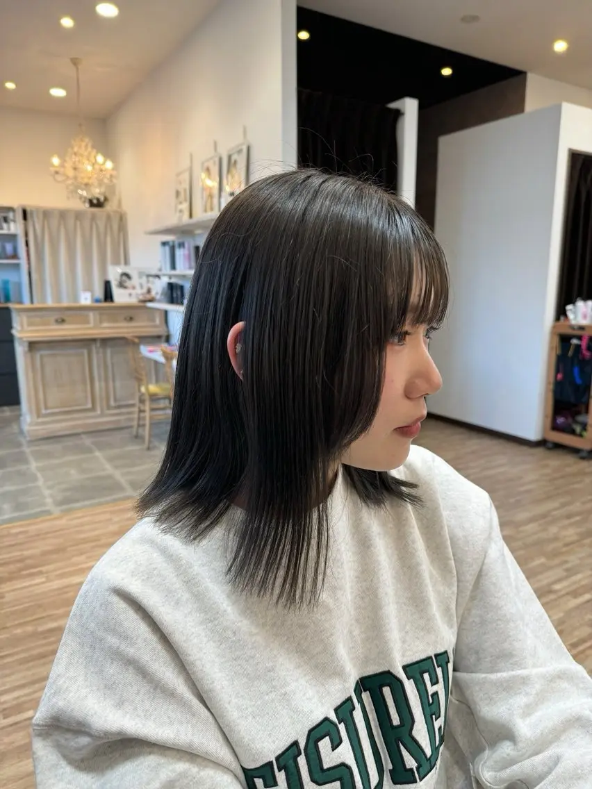 ミディアム ヘアカラー トリートメント yuimarl切田 はじめ✨のヘアスタイル