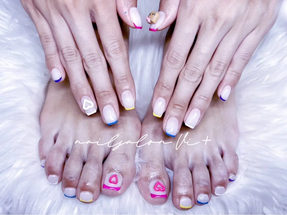 ネイル ハンドネイル フットネイル ✨Nailsalon Vi+✨のネイルデザイン