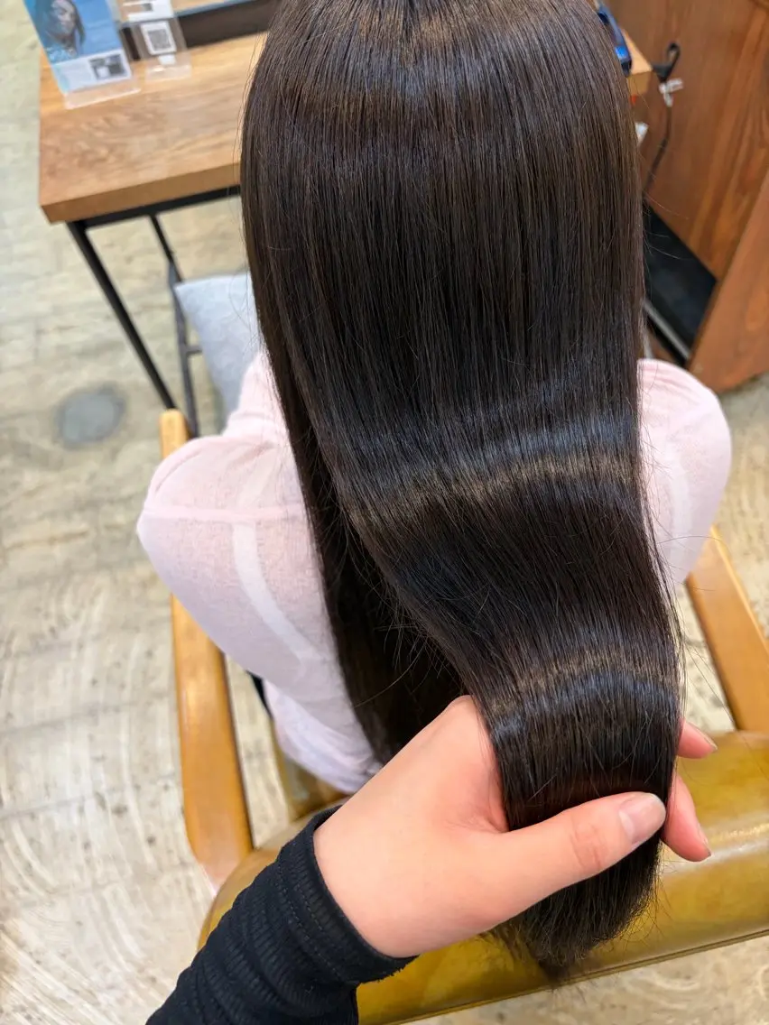 縮毛矯正 増子 朋花のヘアスタイル