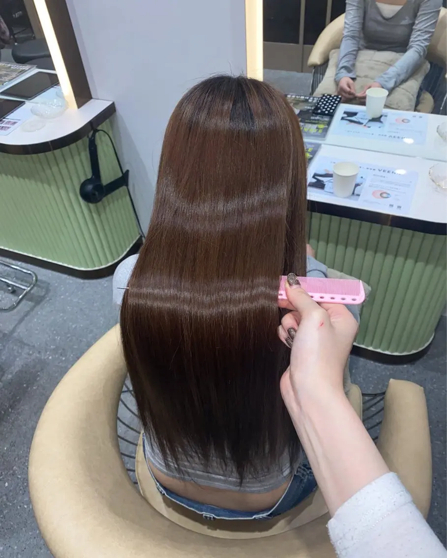 ロング 縮毛矯正 🎀大宮/縮毛矯正/ 韓国/RAIA🎀のヘアスタイル