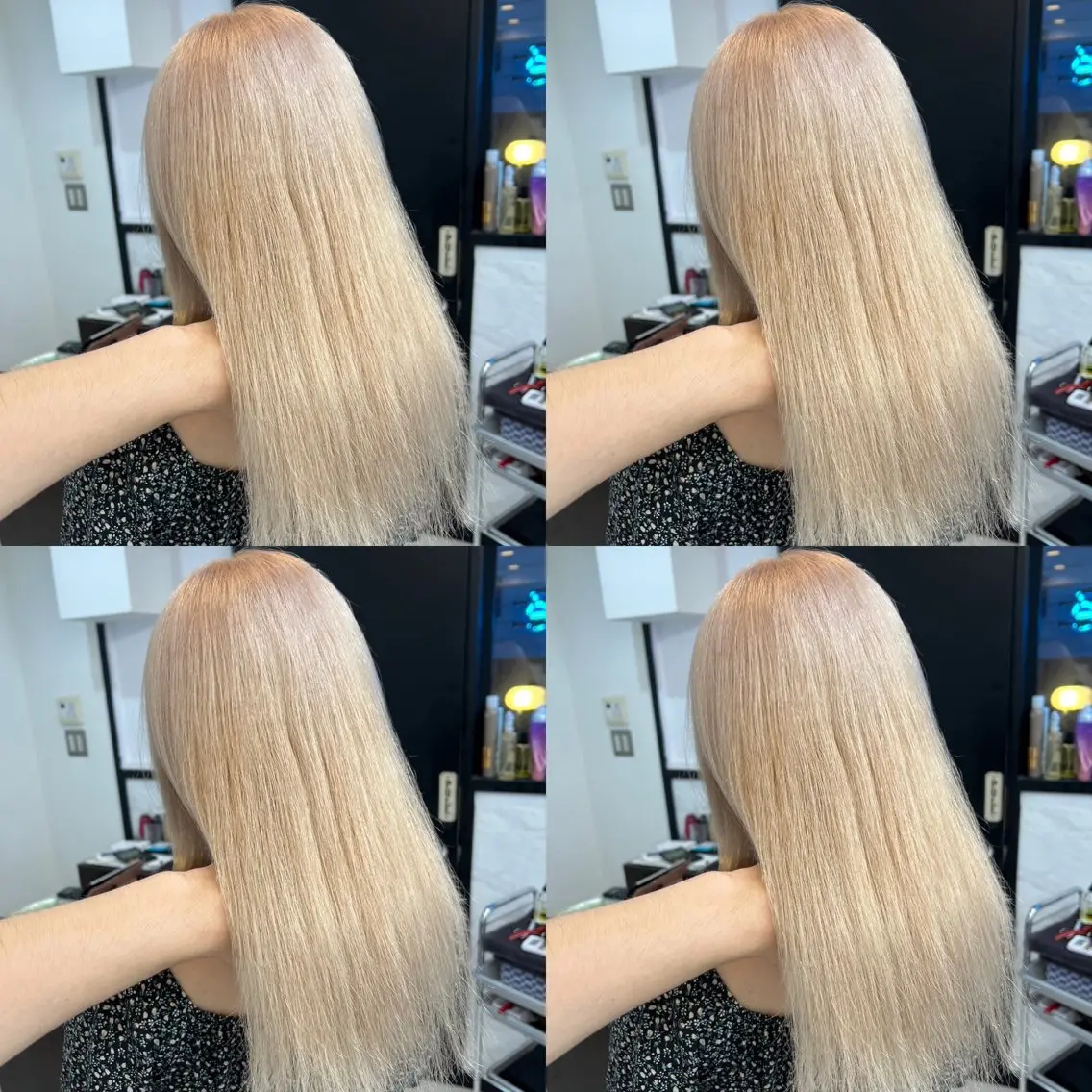 ミディアム カラー ベージュカラー ホワイトベージュ カット ヘアカラー トリートメント ✨レイヤー/髪質改善 /縮毛矯正✨ナカムラのヘアスタイル