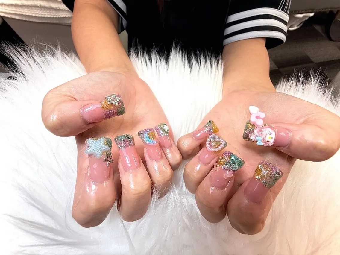 ネイル 長さ出し ジェルネイル スカルプネイル ネイルチップ Mei Meiのネイルデザイン