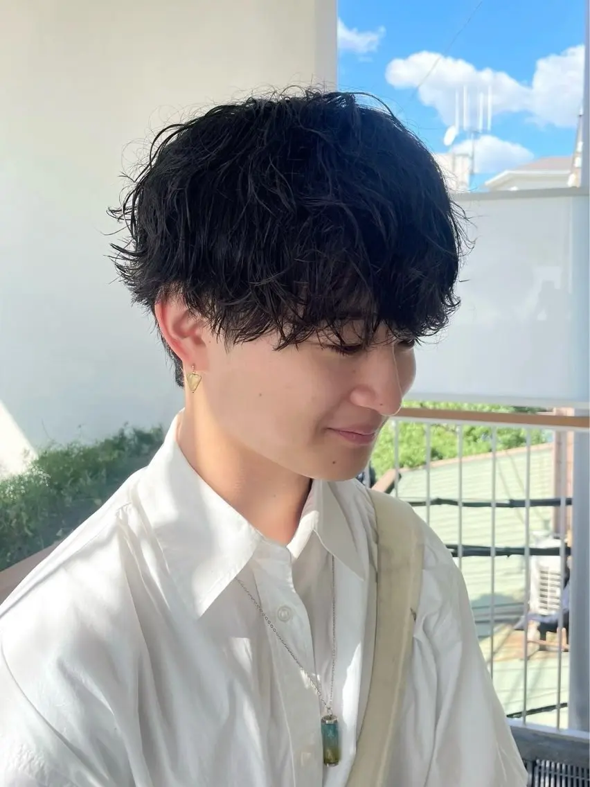 メンズ カット パーマ ✨メンズ特化& ブリーチ特化Ryuのヘアスタイル