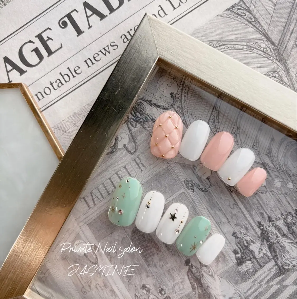 ネイル 冬ネイル クリスマス ハンドネイル Nail salon JASMINEのネイルデザイン