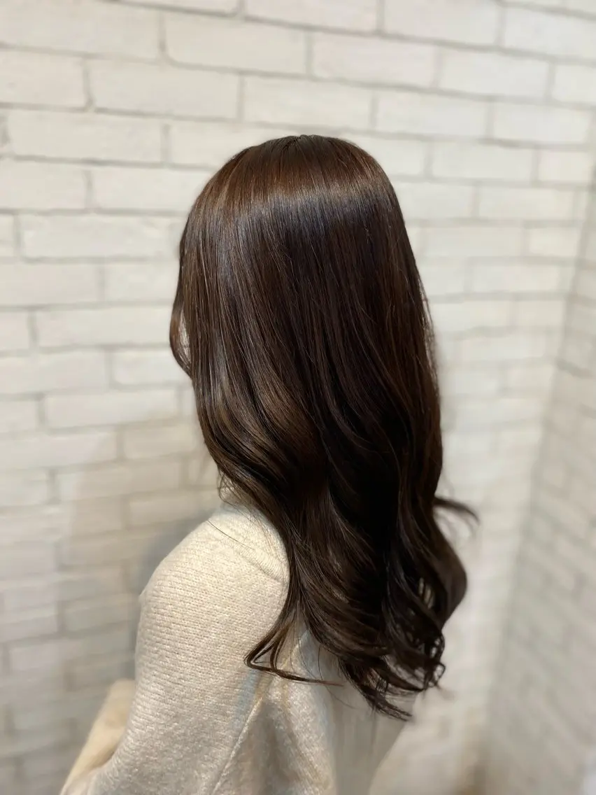 ロング カラー ヘアカラー トリートメント ヨシダ フミノリのヘアスタイル