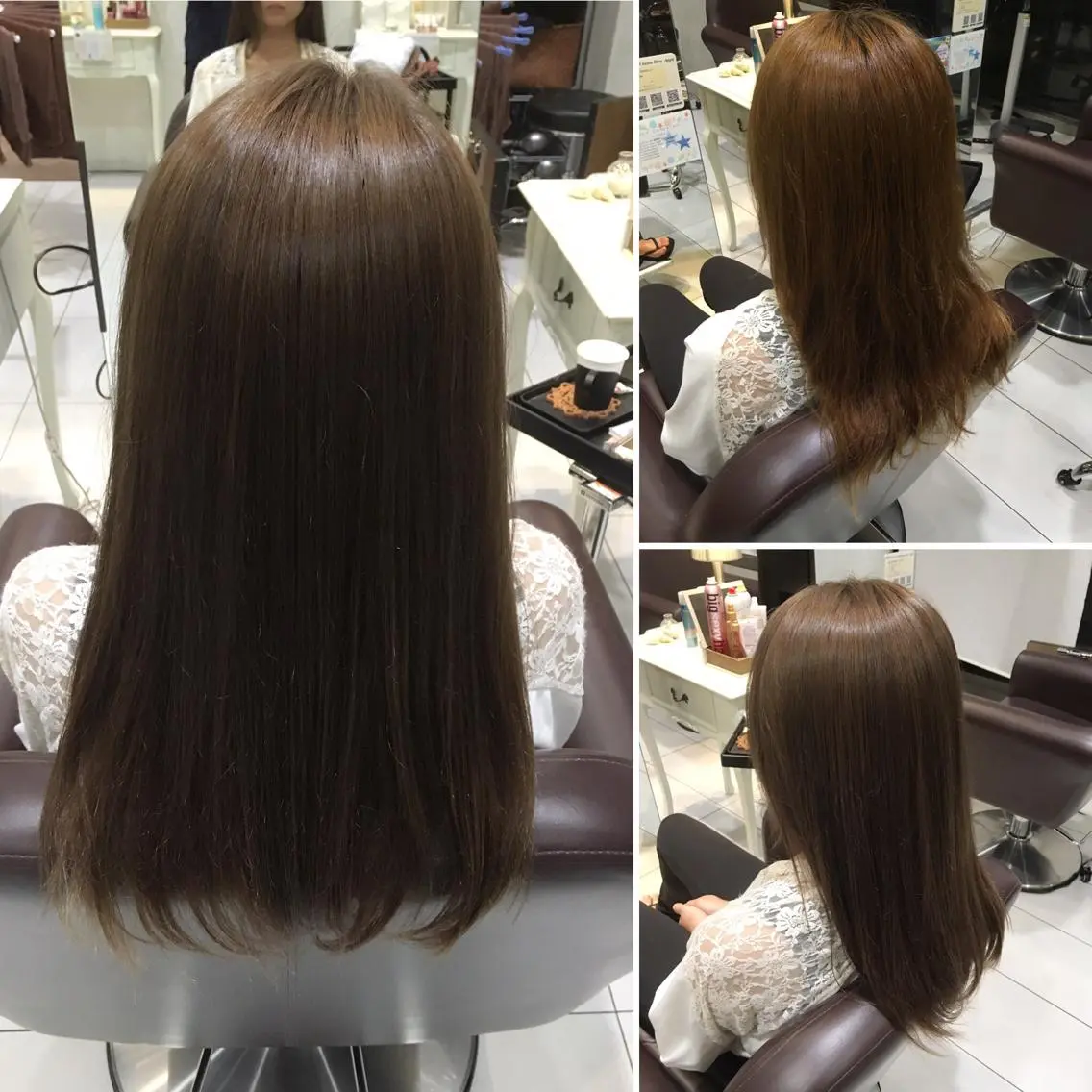 ロング カラー アッシュ ベージュカラー オレンジ 髪質改善/ 艶髪カラー/益田直幸のヘアスタイル