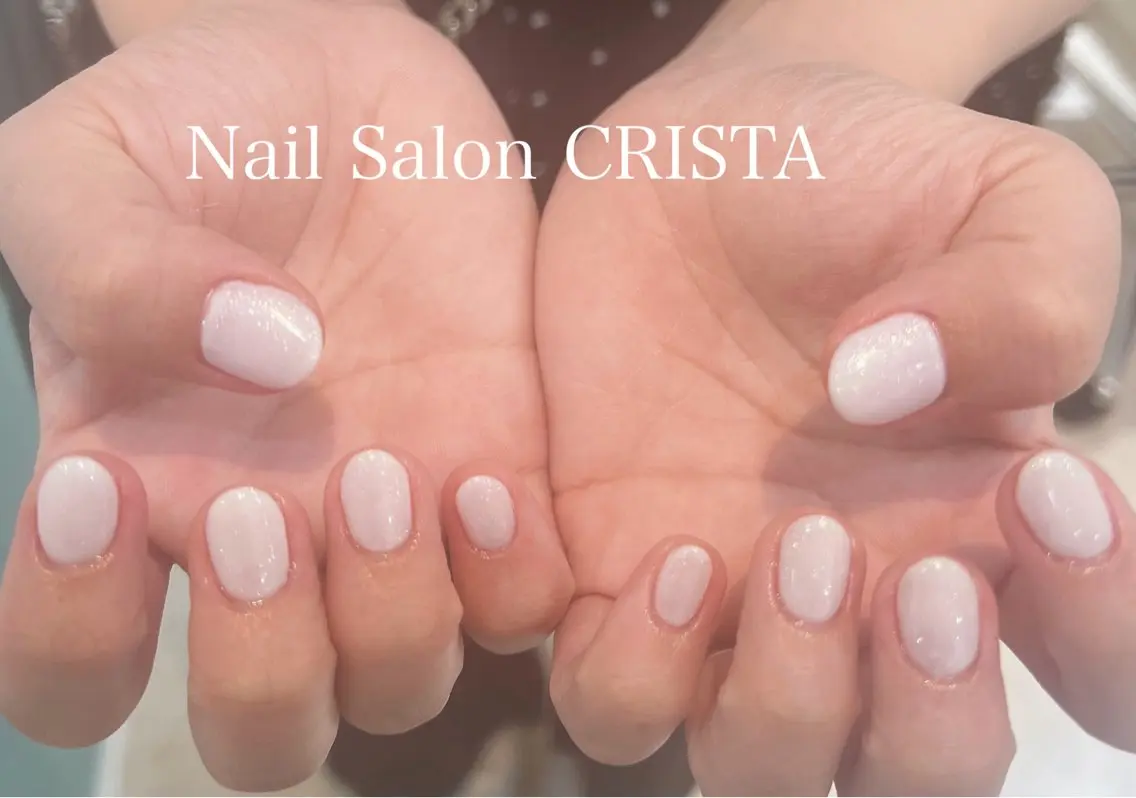 ネイル ジェルネイル キラキラネイル ラメ(グリッター) ワンカラーネイル パラジェル ハンドネイル CRISTA chikakoのネイルデザイン